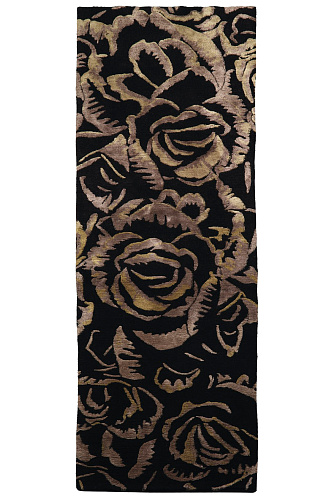 Dark Flower Designer Rug