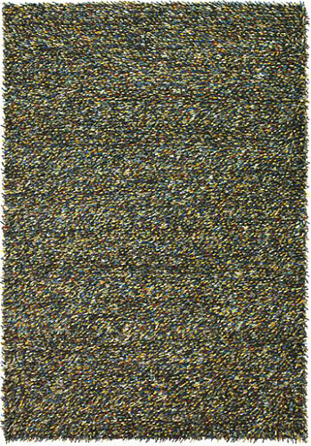 Felted Wool Multi Coloured Shaggy Rug Rocks 70407