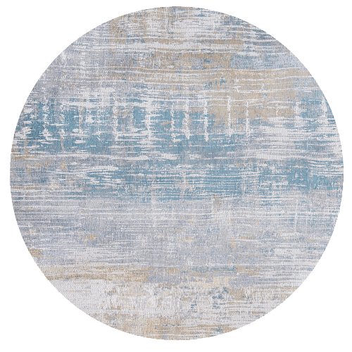 8718 Long Island Blue Round Rug