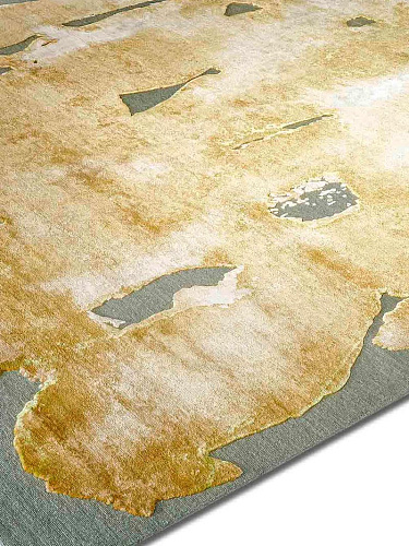 Mono Gold Luxury Hand-Knotted Rug