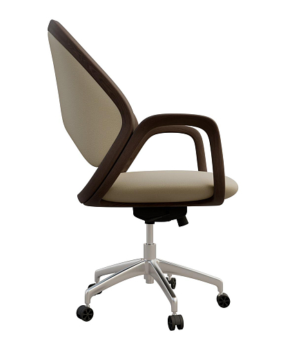 Agatha Beige Swivel Chair