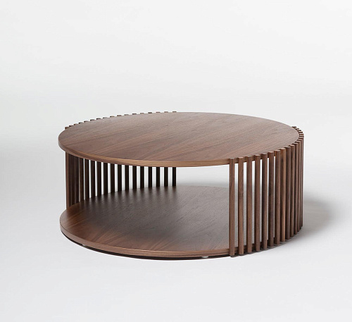 Round Small Wooden Coffee Table