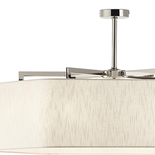 Polished Nickel Hexagonal Chandelier