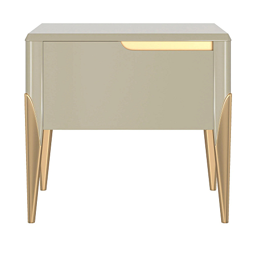 Zefiro Gold Bedside Table