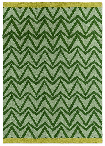 Dhurrie Green Outdoor Rug
