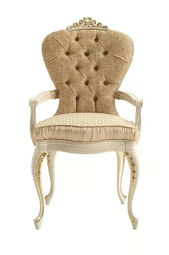 Artisan Fabric Chair with Armrests