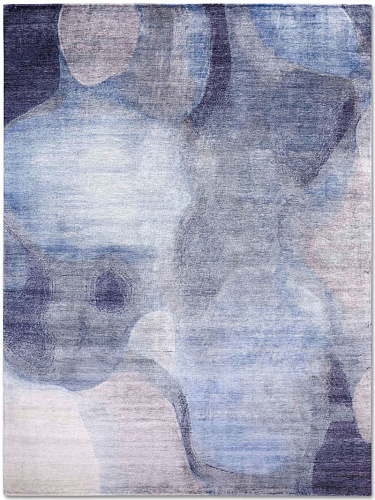 Blue / Grey Handmade Luxury Rug