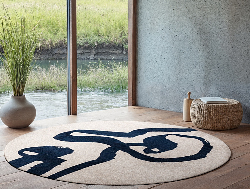 Sea Ink 9849 Round Rug