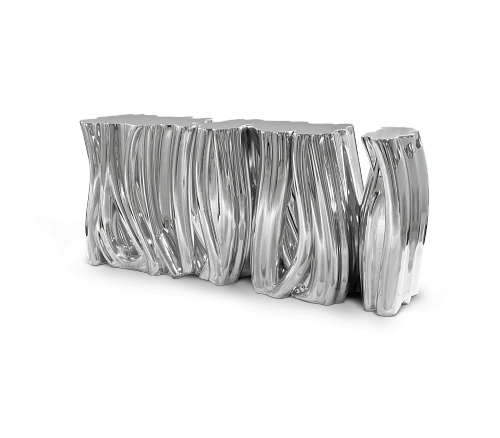 Monochrome Silver Designer Sideboard