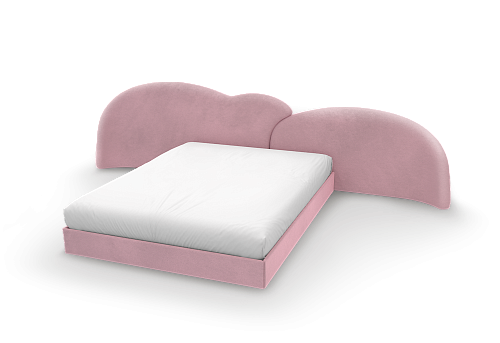 Fluffy Sky 2 Pink Children's Bed