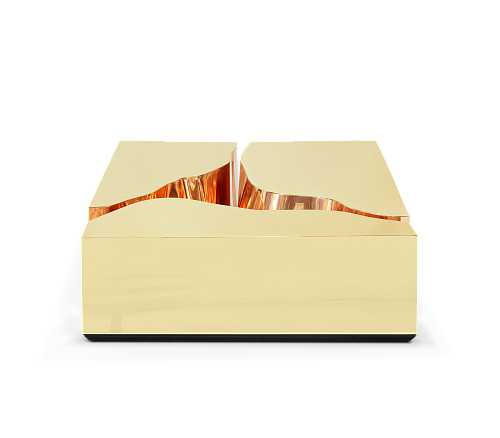 Fissure Gold Center Table