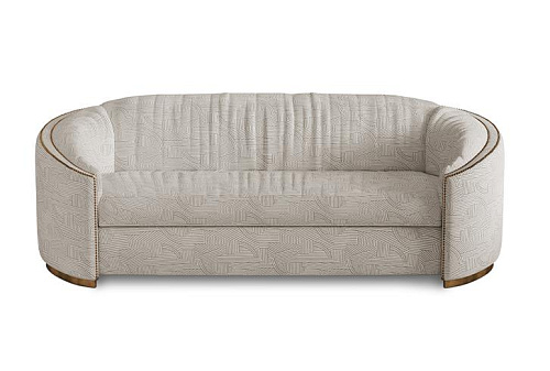 Premium Beige Curved Sofa