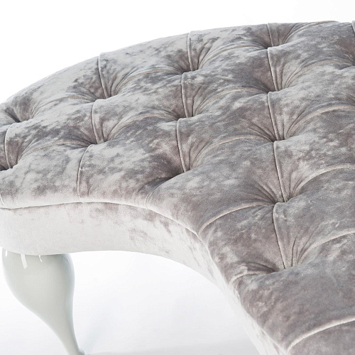 Carlos Silver Finish Bench