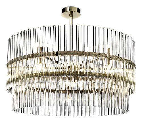 24-Light Round Chandelier in Soft Gold