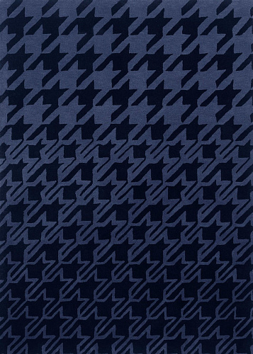 Houndstooth Dark Blue Rug
