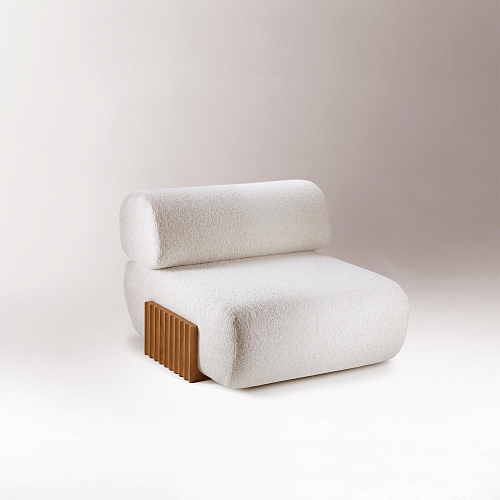 Carmel White Contemporary Armchair