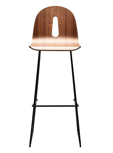 Gotham Black Ash Bar Stool