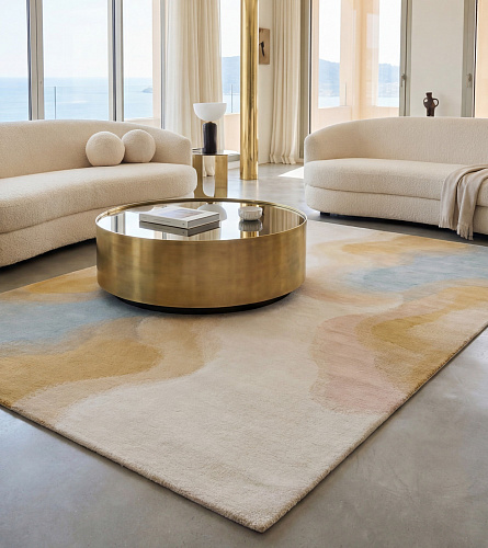 Fluid Lines Sand Rug