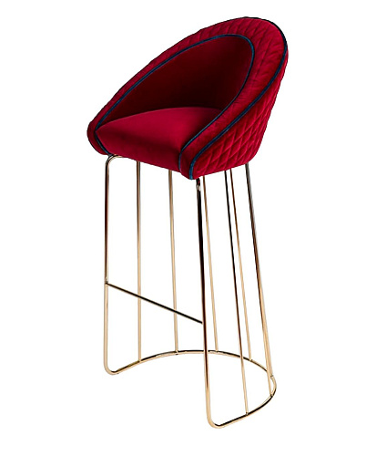 Bay Burgundy Bar Stool