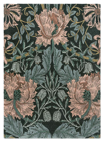 Honeysuckle & Tulip Teal 130407 Rug