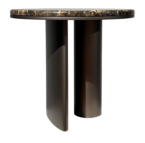 Bon Ton Round Coffee Table Dark Base