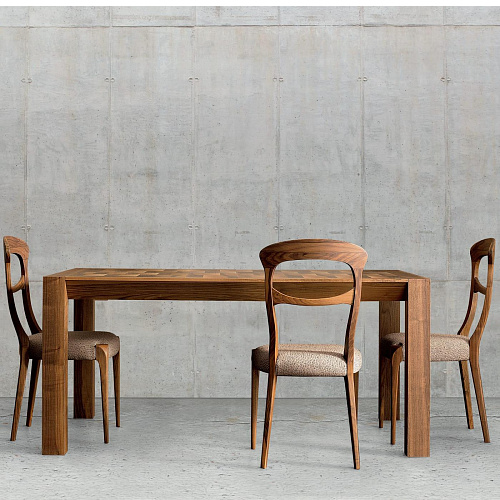 Capotavola Natural Solid Walnut Chair Bespoke