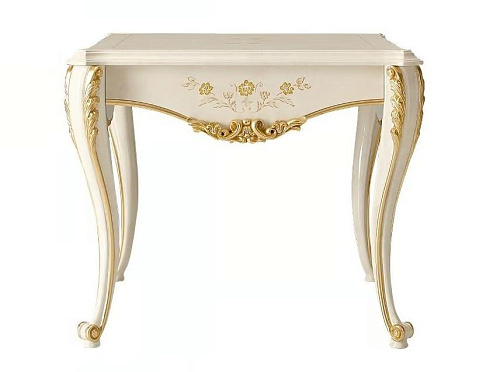 Ivory and Gold Italian Side Table