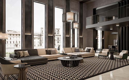 Dark Brown Classic Coffee Table