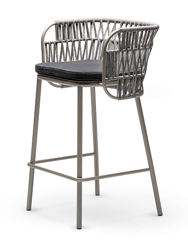 Jujube Black Sand Outdoor Bar Stool