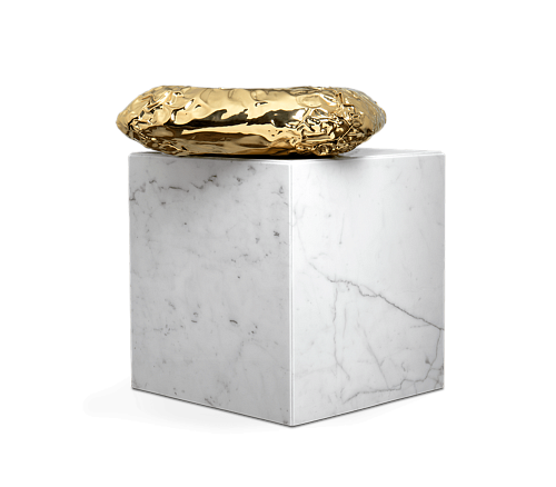 Megalith Carrara Marble Side Table