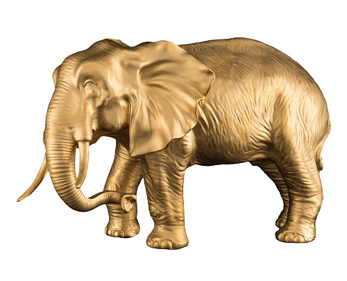 Gold Finish Elephant Figure