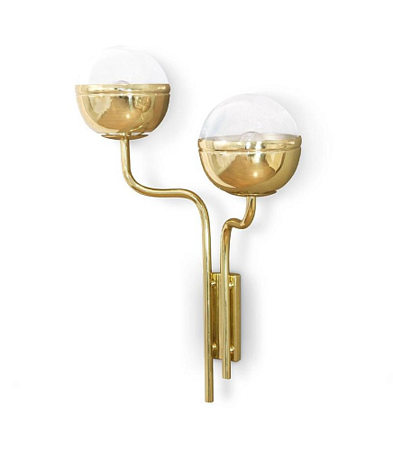 Polished Brass Wall Light