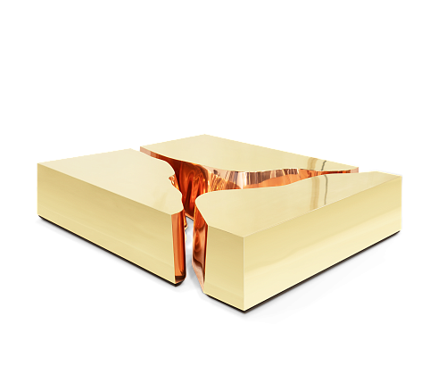 Fissure Gold Center Table
