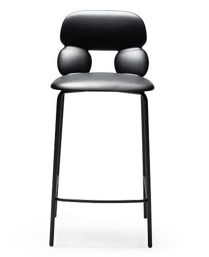 Nube Black Bar Stool