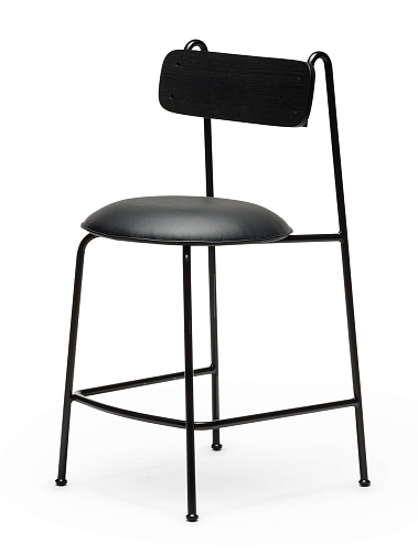 Lena Black Bar Chair