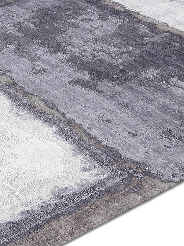 Silver / Anthracite Handmade Luxury Rug