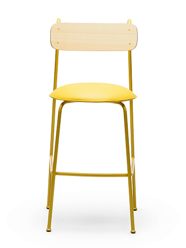 Lena Yellow Ash Wood Bar Chair