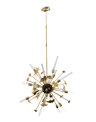 Stellar Filigree Crystal Chandelier
