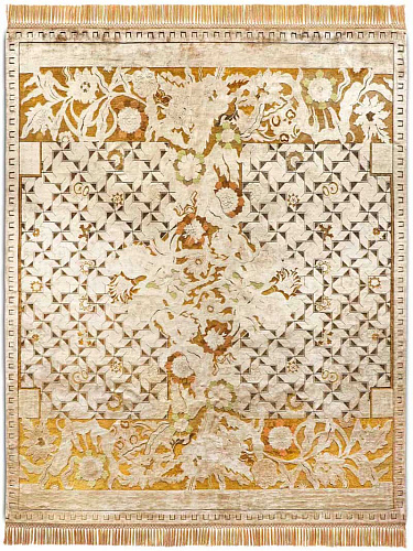 Floral Versus Hand-Woven Rug