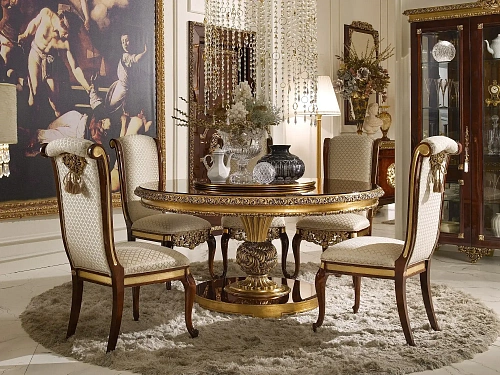 Italian Classic Circular Dining Table