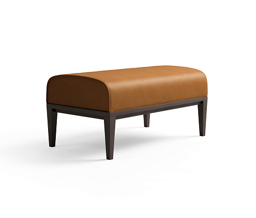 Contemporary Leather Bench