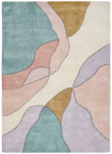 Pastel Collage Rose Rug