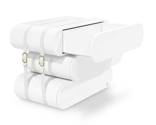 Tower White Chest of Drawers