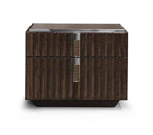 Leather-Inset Premium Bedside Table