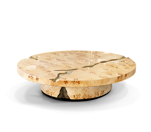 Dominion Poplar Root 3-Piece Center Table Set