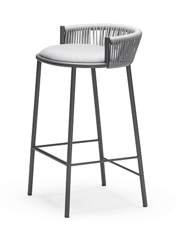 Millie Grey Outdoor Bar Stool