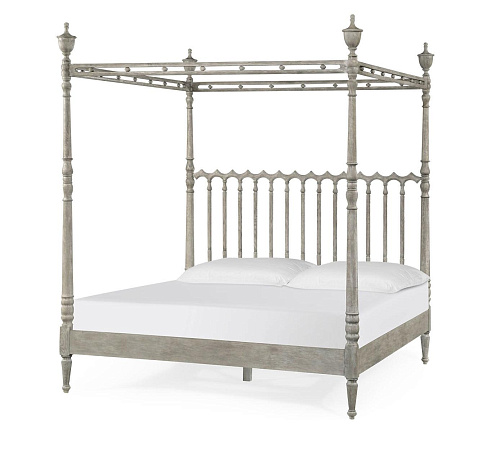 Morris King Bed Greyed Oak